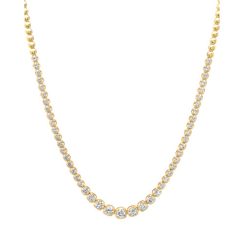 Jennifer Meyer 18k Graduated Diamond Tennis Necklace | Neiman Marcus