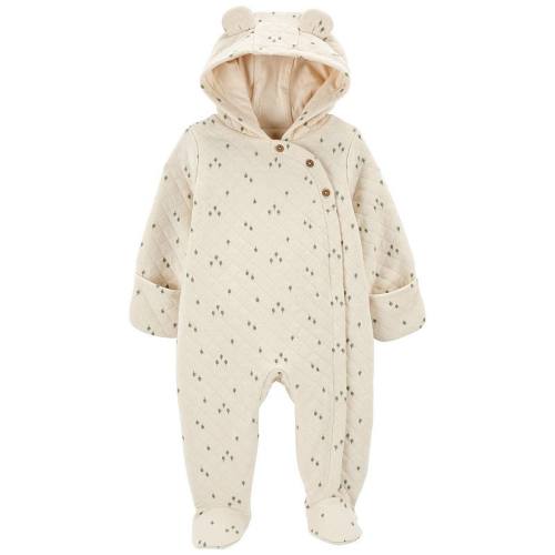 Baby Carter's Hooded Ear Quilted Jumpsuit