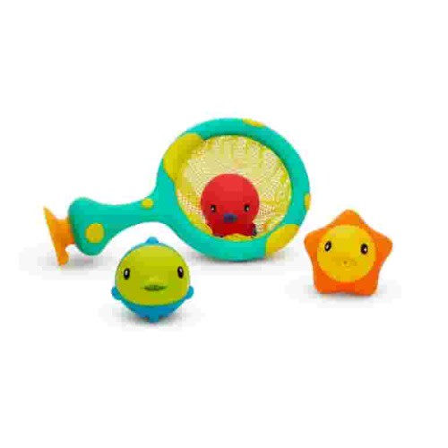 Munchkin® Catch & Score Hoop™ 2-in-1 Baby and Toddler Bath Toy, Multi-Color, Unisex