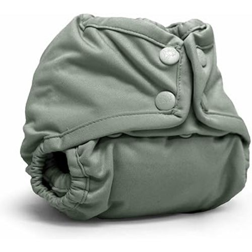 Kanga Care Rumparooz Double Leg Gusset Reusable Cloth Diaper Cover Newborn Snap | Willow 4-15 lbs