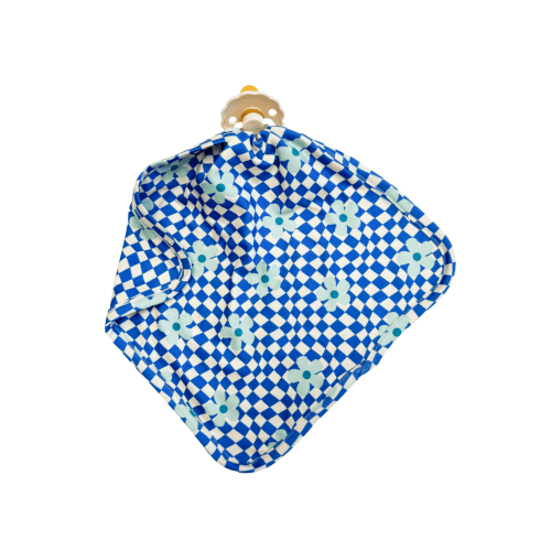 ROYAL BLUE WAVY CHECKER DAISY | LOVIE