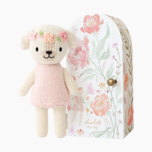cuddle+kind Tiny Hand-Knit Doll - Charlottel The Dog