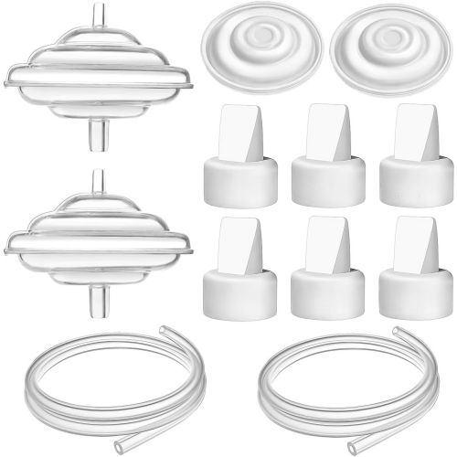 Breast Pump Parts for Spectra, Replace Duckbill Valves Tubes Backflow Protector Membrane for Spectra S1 S2 9 Plus Breastpumps
