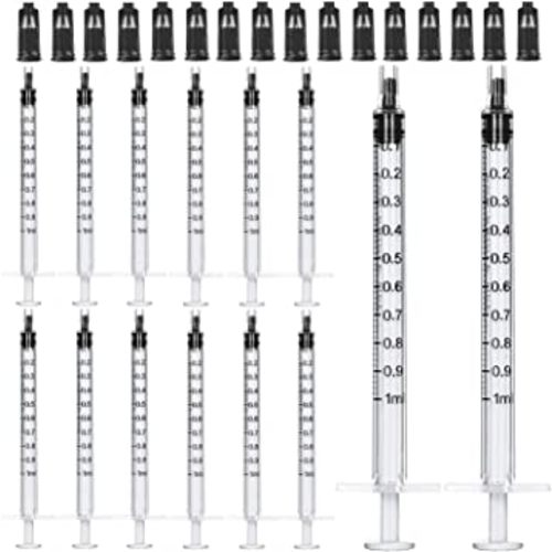 1ml Syringes with Caps (Pack of 100)