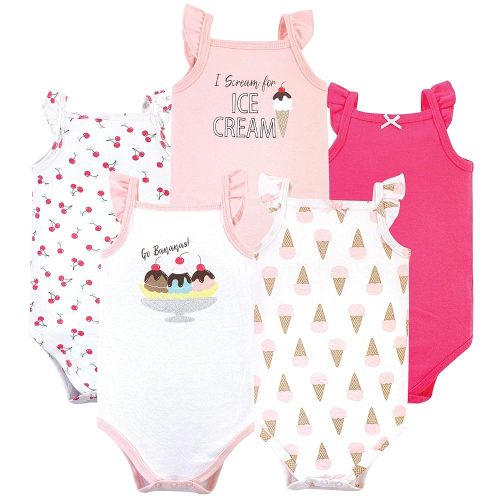 Hudson Baby Unisex Baby Cotton Sleeveless Bodysuits