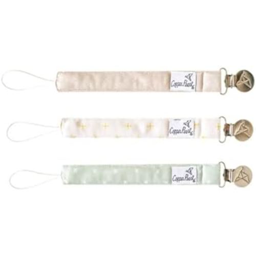 Binky Clip 3 Pack Set"Santa Fe" by Copper Pearl