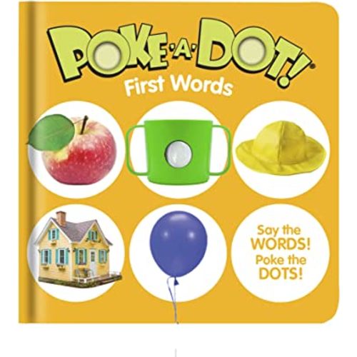 Melissa & Doug Children’s Book – Poke-a-Dot: First Words (Board Book with Buttons to Pop)