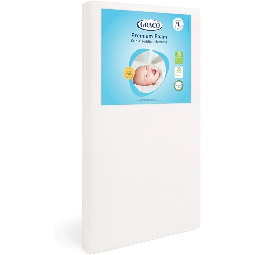 Graco Premium Foam Crib and Toddler Mattress - White