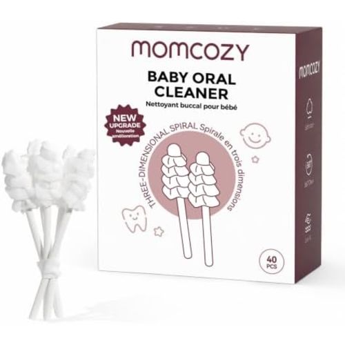 Momcozy Baby Tongue Cleaner Baby Toothbrush Disposable Oral Cleaner 40Count