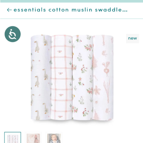 Country Floral Cotton Muslin Swaddle 4 Pack | aden + anais