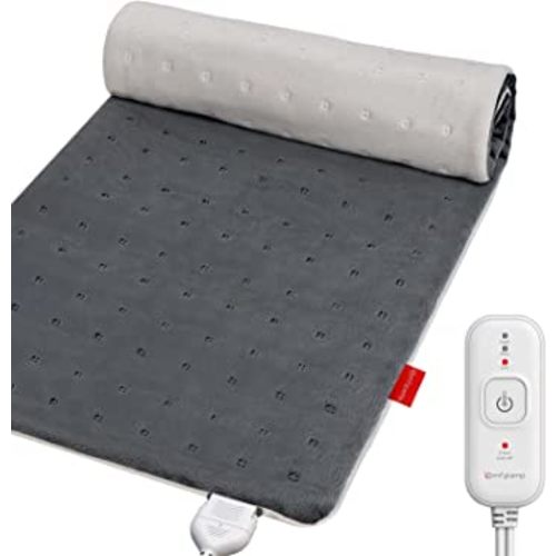 12"x24" Heating Pad for Cramps, Comfytemp Electric Heating Pad for Back Pain Relief, Large Heating Pad with 3 Heat Settings, 2H Auto Shut Off, Stay On, for Neck and Shoulders, Machine Washable