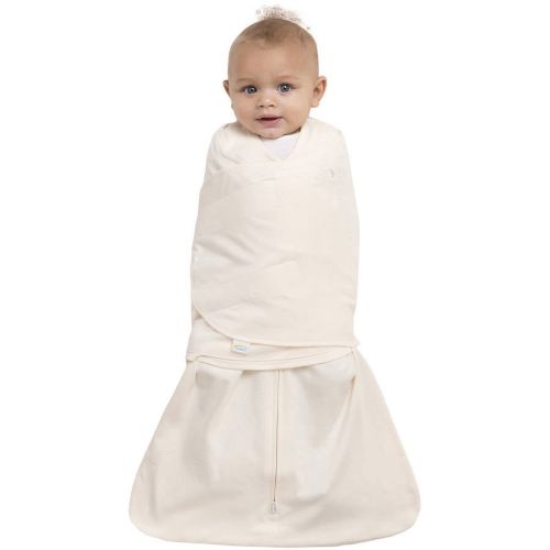 Halo SleepSack Swaddle for Infants, 100% Organic Cotton, Cream, Newborn, Transition Sleep Sack