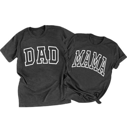 Mom Shirt Dad Shirt Mom Dad Parents Shirts Pregnancy Announcement Tshirts Matching Outfits Couple T-Shirts