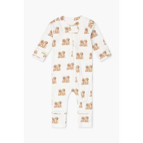 M+A by Monica + Andy Organic Cotton Gender Neutral Long Sleeve Baby One-Piece Coverall, Sizes Newborn - 12 Months