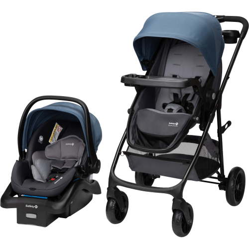 Safety 1st Grow and Go Sprint Modular Travel System Stroller with Rear-Facing Infant Car Seat, Bluestone, Toddler, Unisex