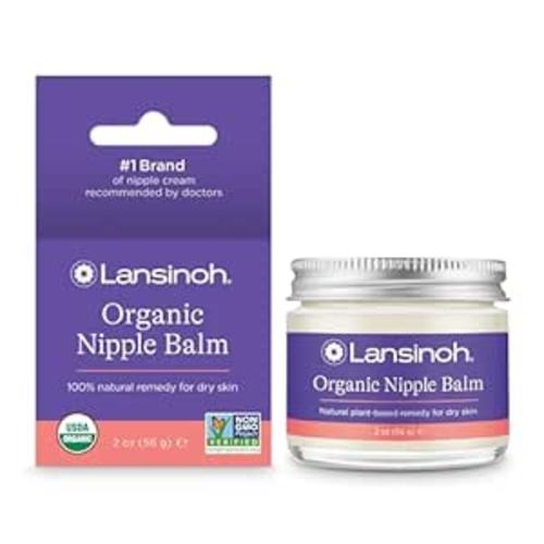 Lansinoh Organic Nipple Balm, Breastfeeding Essentials, 2 Ounces - 2 Ounce (Pack of 1)