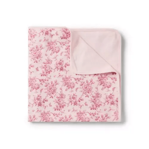 Baby Floral Toile Blanket