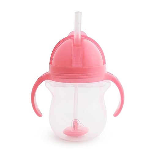 Bumkins Baby Boys and Girls Spill-Resistant Silicone Cup, Straw Lid Set