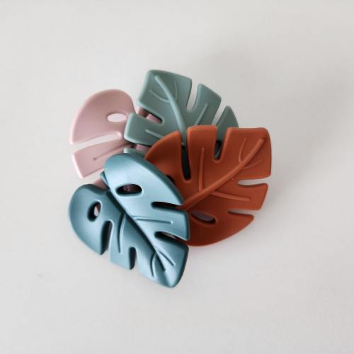 Monstera Leaf Silicone Teether | Baby Shower Gift |Teething Toy | Boys teether | Girls teether| Baby Gift