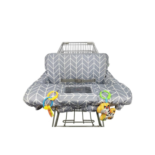 Shopping Cart Cover for Baby ICOPUCA Cotton High Chair Cover, Reversible, Machine Washable for Infant, Toddler, Boy or Girl (Grey Arrow Print)