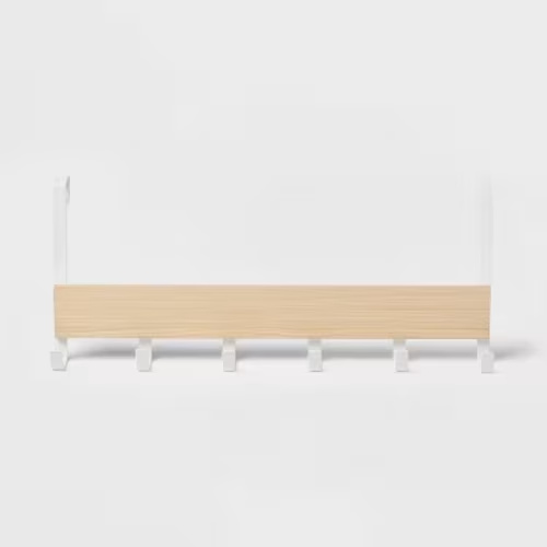 Large Over the Door Hook with Wood 6 Hooks - Brightroom™