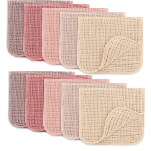 Amazon.com: Comfy Cubs Muslin Burp Cloths Set (20”X10”, Pack of 10) - Large, 6-Layer, Ultra Absorbent 100% Cotton for Baby Spit-Up, Drool, and Messes - Soft, Gentle - Great, (Multicolor) : Baby