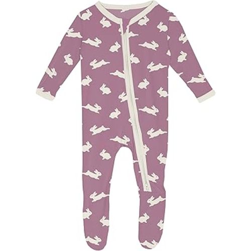 KicKee Pants Easter Footie with Zipper, Select Colors, Perfect Onesie for Boy or Girl, Baby Clothes