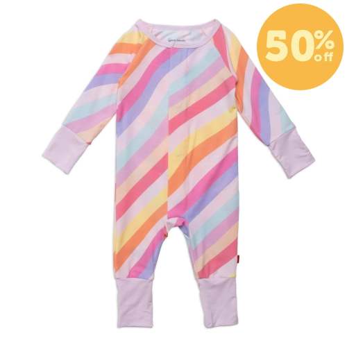 pink shine modal magnetic grow with me convertible coverall – Magnetic Me