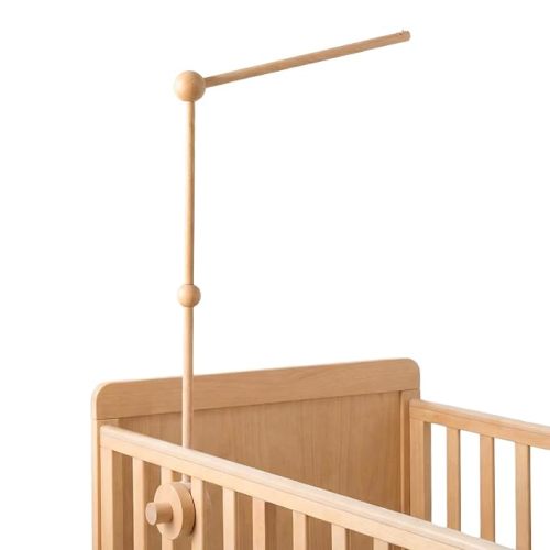 Crib Mobile Holder, HBM Wooden Mobile Arm & Hanger for Crib, Nursery Decor for Baby Girl Boy