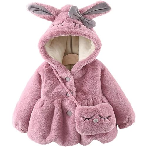 Urtrend Baby Girl's Toddler Kids Fall Winter Coat Jacket Outerwear Ears Hood Hoodie