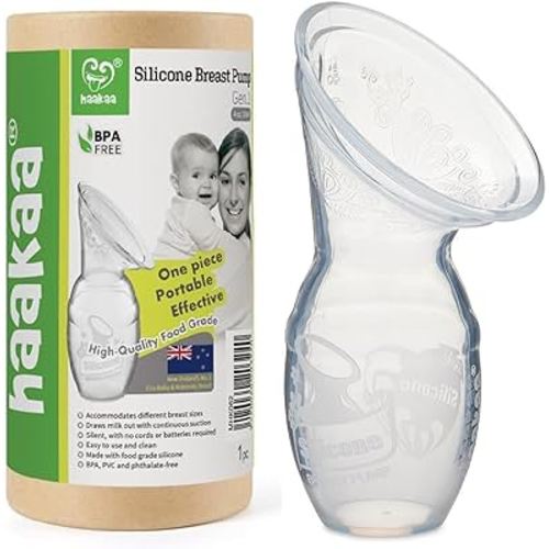 Haakaa Silicone Breastfeeding Manual Breast Pump Milk Pump 100% Food Grade Silicone BPA PVC and Phthalate Free