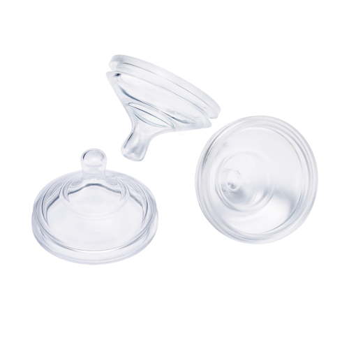 Boon Nursh Silicone Replacement Nipple, Air-Free Feeding, Stage 1 Slow Flow, Birth and Up, 3 Pack