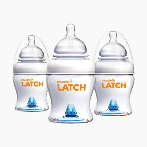 Munchkin Latch BPA-Free Bottle - White, 4 Ounce, 3 Pack