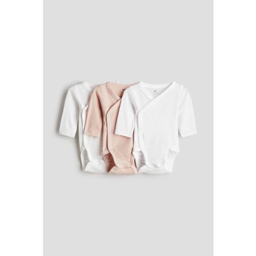 3-PACK WRAPOVER BODYSUITS