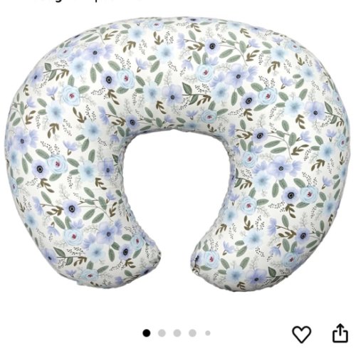 Nursing Pillow, Breastfeeding Pillows with Standard Size Removable Cover, Breast Feeding Pillow with Breathable Filling, Ergonomic Nursing Essentials for Bottle and Breastfeeding- Leaves…