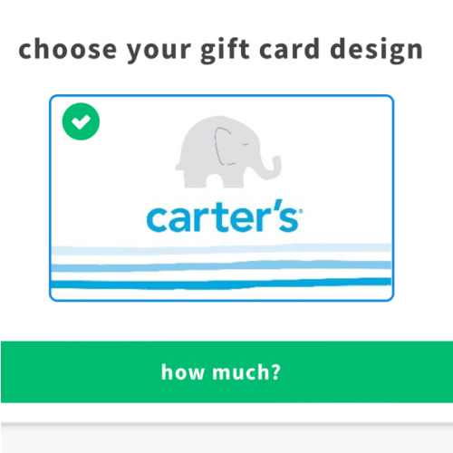 CARTERS GIFT CARD