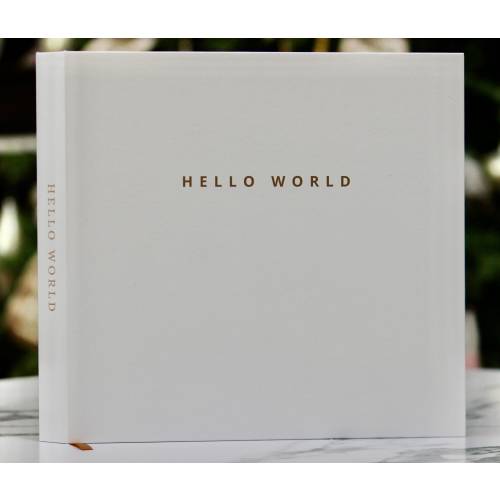 Minimalist baby memory book