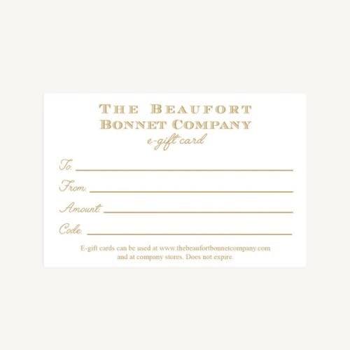 The Beaufort Bonnet Company E-Gift Card