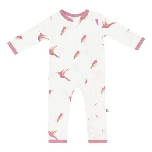Printed Zippered Romper in Hummingbird– Kyte BABY