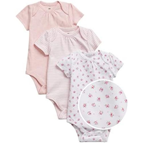 GAP unisex-baby 3-pack First Favourite Short Sleeve Bodysuit