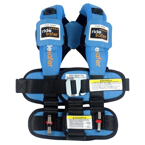RideSafer - Small Blue, Lightweight, Compact, Portable Car Seat - Perfect for Travel and Everyday Child Safety