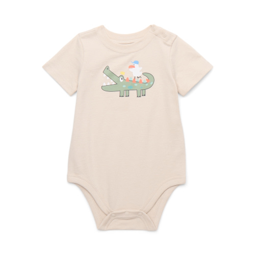 Garanimals Baby Boy Short Sleeve Brushed Jersey Graphic Bodysuit, Sizes 0-24 Months