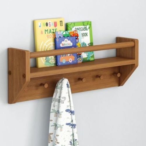 Max & Lily Wall Shelf with Pegs