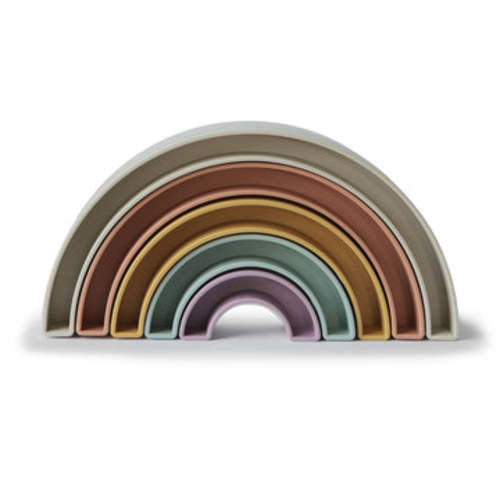 Mushie Baby Rainbow Stacker Toy