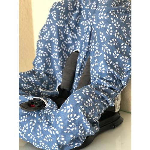 Easy Wash Children's Car Seat Cover & Liner - 100% Cotton - Universal FIT - Easy to Clean - Machine Washable- Baby muslin