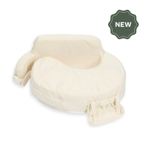 Super Deluxe Oat Nursing Pillow with 100% Organic Cotton Cover