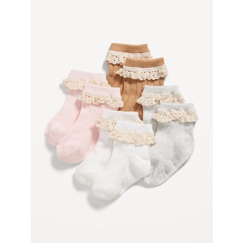 Ruffle Crew Socks 4-Pack for Toddler & Baby