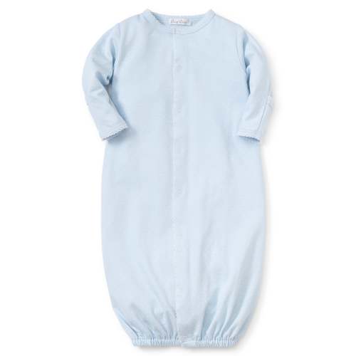 Blue/White New Kissy Dots Print Converter Gown