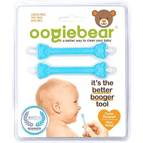 oogiebear Two Pack - Patented Curved Scoop and Loop; Safe Baby Nasal Booger  and Ear Cleaner - Baby