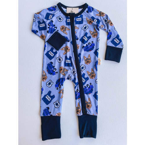 police officer bamboo romper
